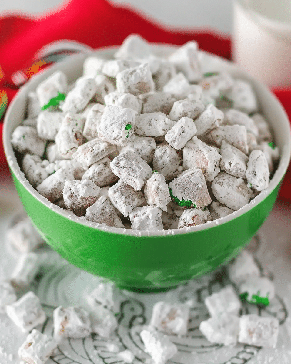 Grinch Muddy Buddies