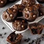 Moist Double Chocolate Chip Muffins