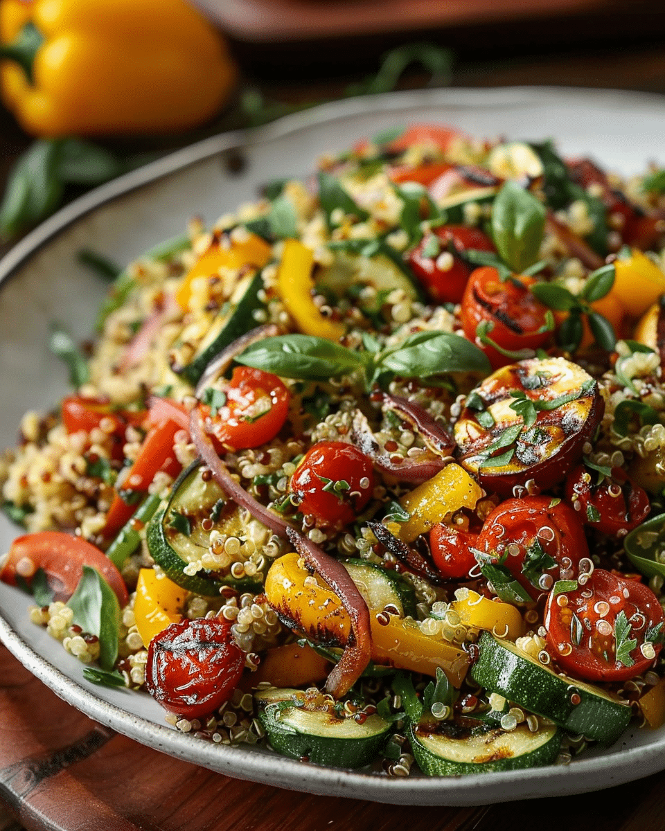 Grilled Veggie Quinoa Salad Recipe