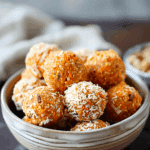 Healthy No-Bake Carrot Cake Energy Bites