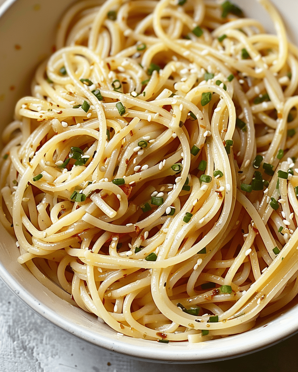 Summer Cold Sesame Noodle Pasta Recipe