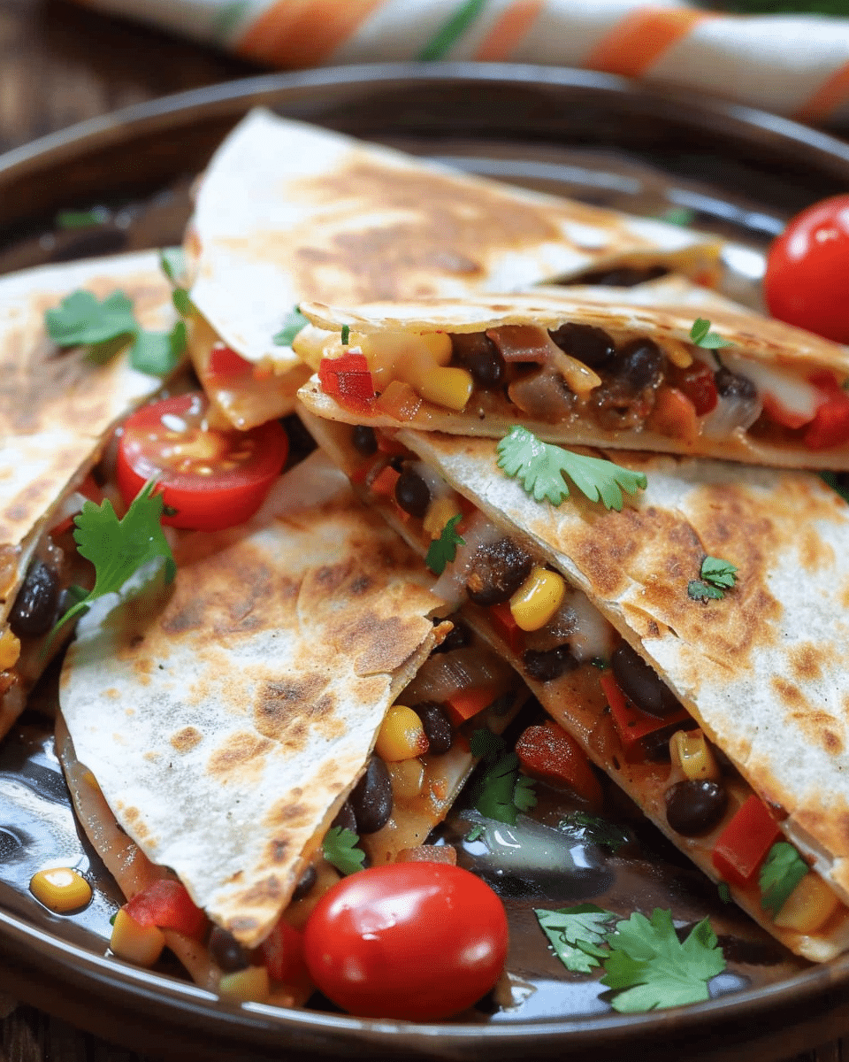 Spicy Black Bean Quesadilla Bites