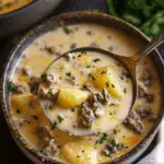 Cheesy Beef and Potato Soup