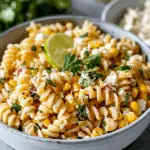 Healthy Street Corn Pasta Salad with Greek Yogurt Dressing
