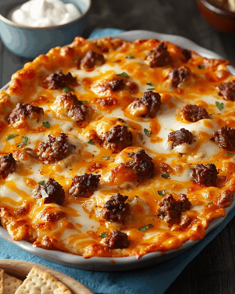 5-Ingredient Football Dip: Creamy, Meaty, Game Day Favorite