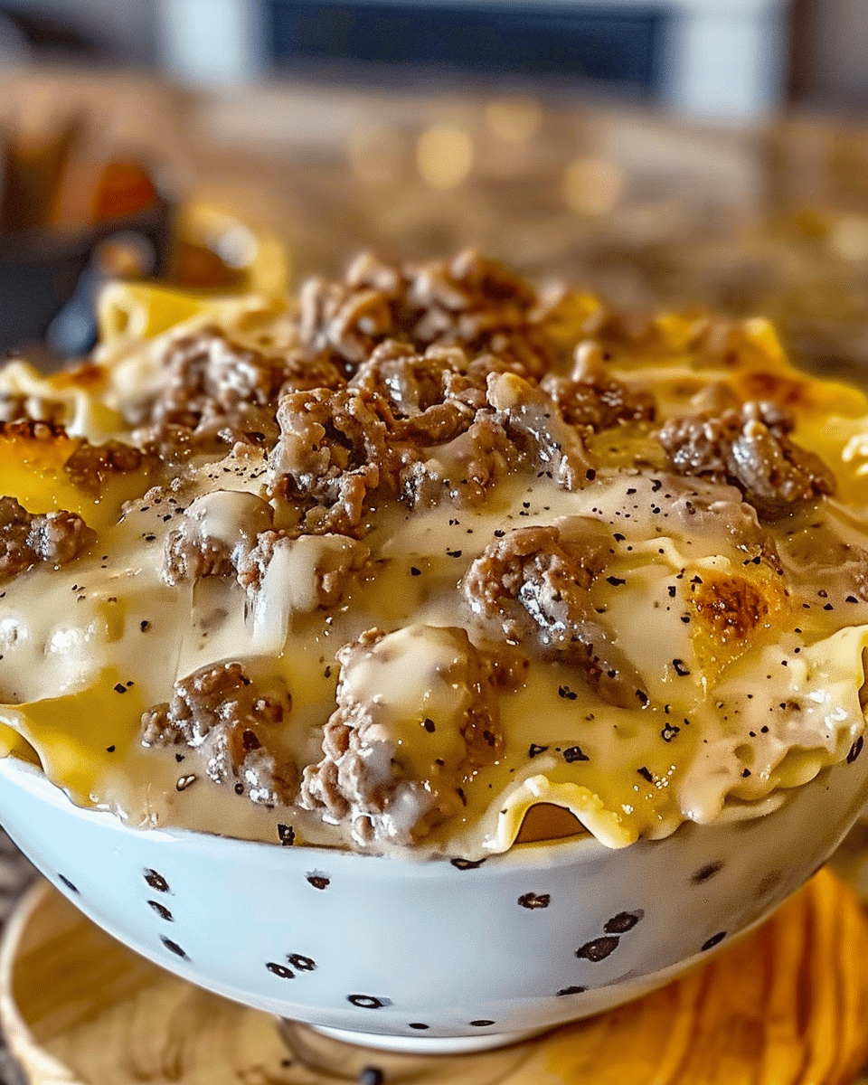 Alfredo Lasagna Soup