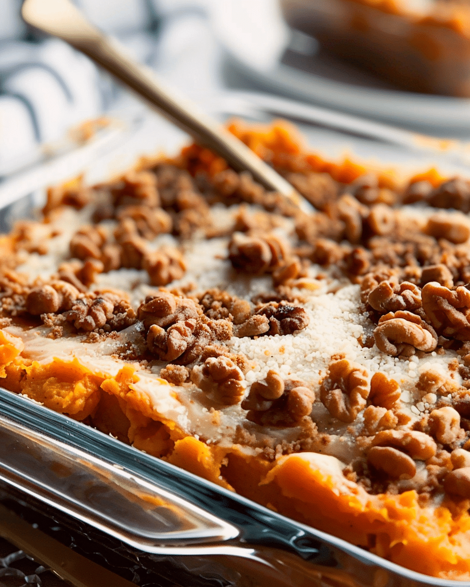 Amazing Vegan Sweet Potato Casserole Thanksgiving Recipe