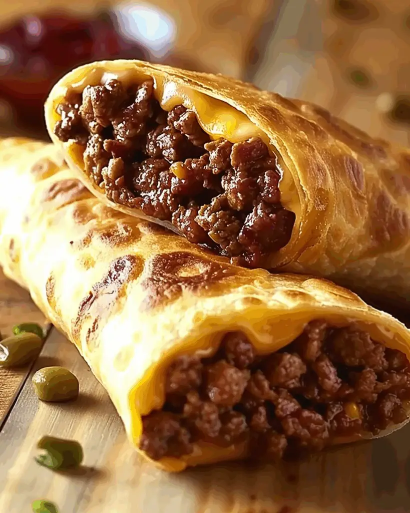 Beef and Cheese Chimichangas