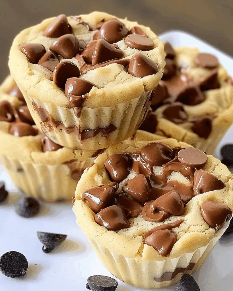 Best Ever Peanut Butter Chocolate Chip Cookie Cups