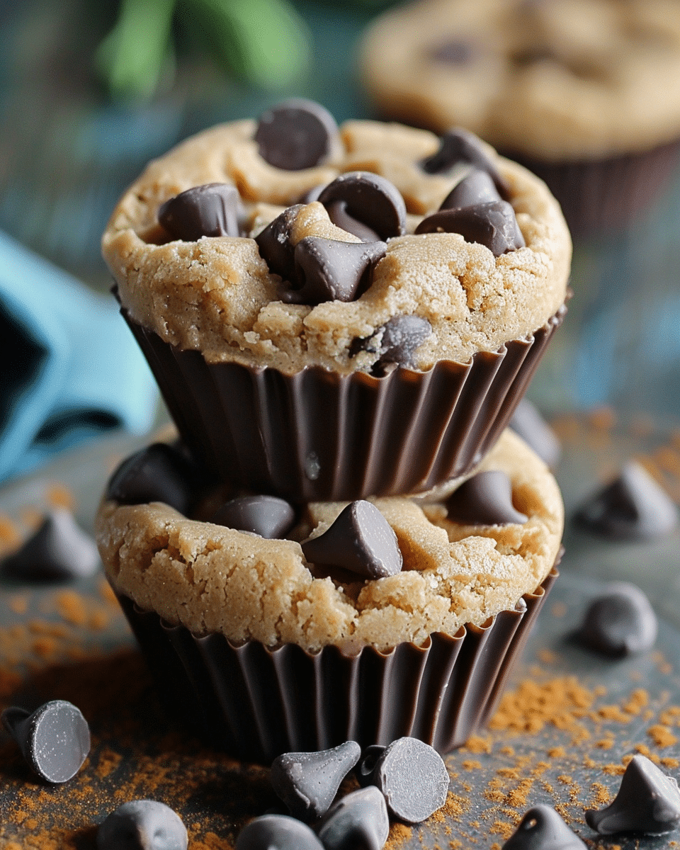 Best Ever Peanut Butter Chocolate Chip Cookie Cups
