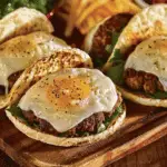 Garlic Parmesan Cheeseburger Bombs