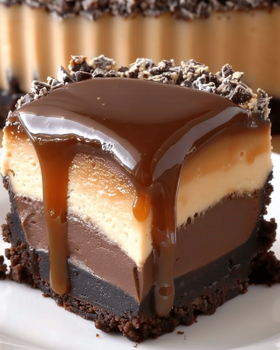 Caramel Brownie Cheesecake