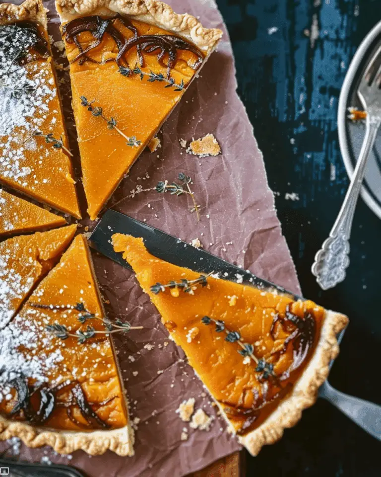 Caramelized Onion Butternut Squash Tart