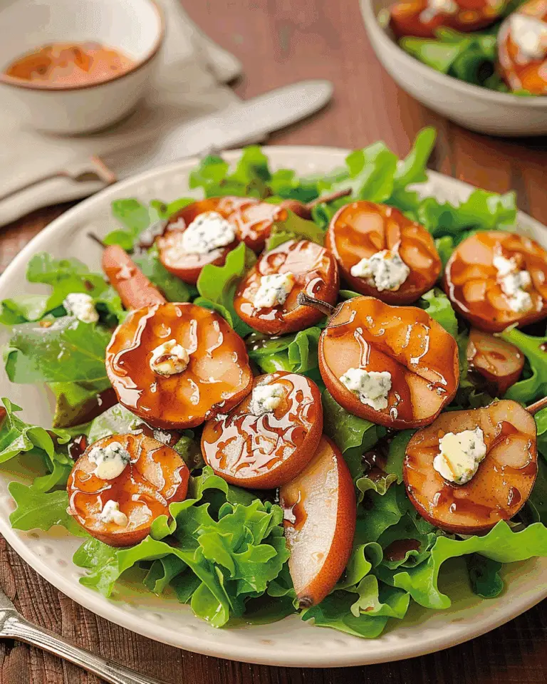 Caramelized Pear and Gorgonzola Salad