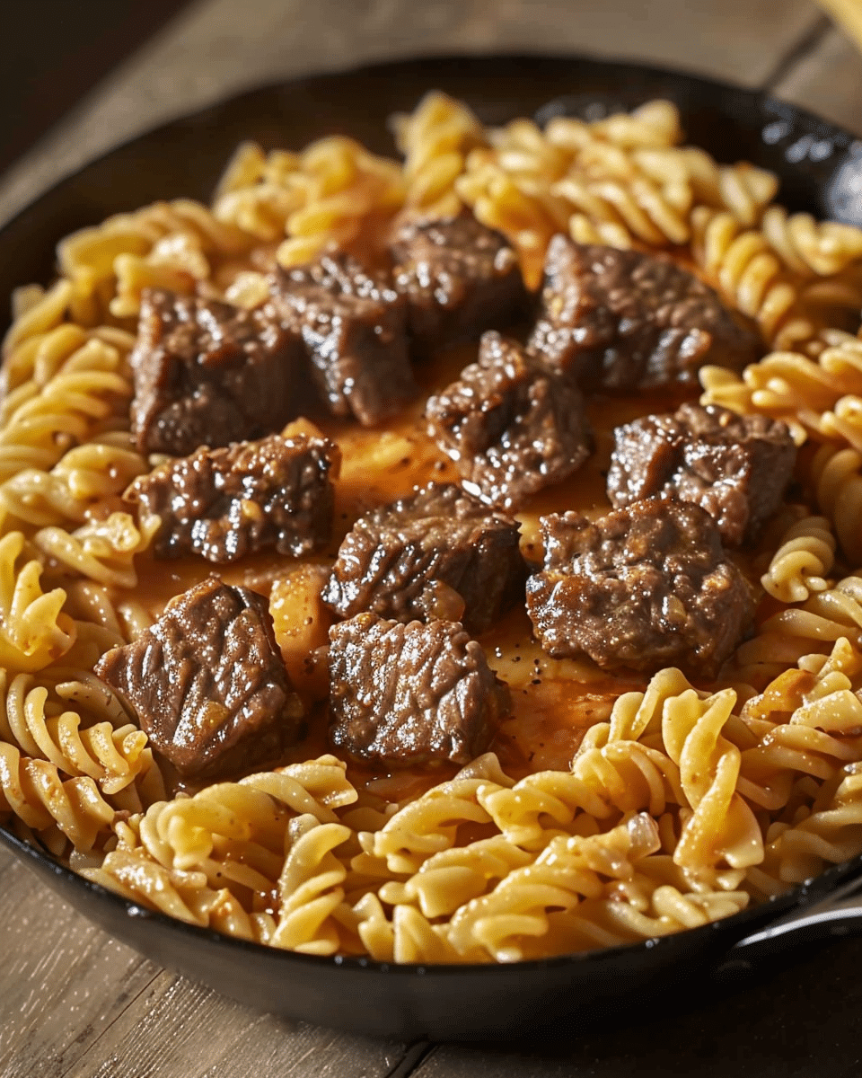 Cheesy Beef Pasta Skillet
