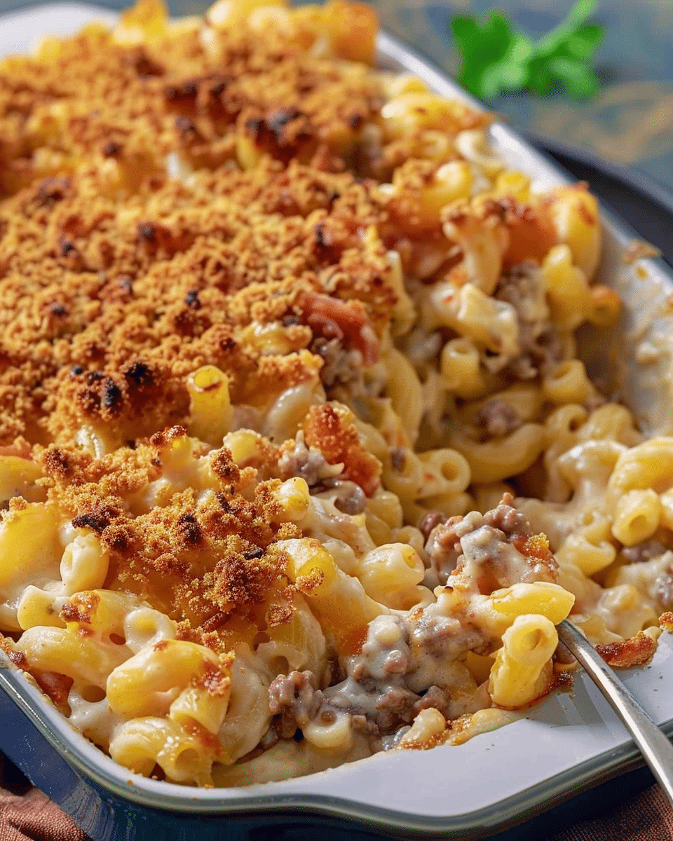 Cheesy Beef & Macaroni Casserole
