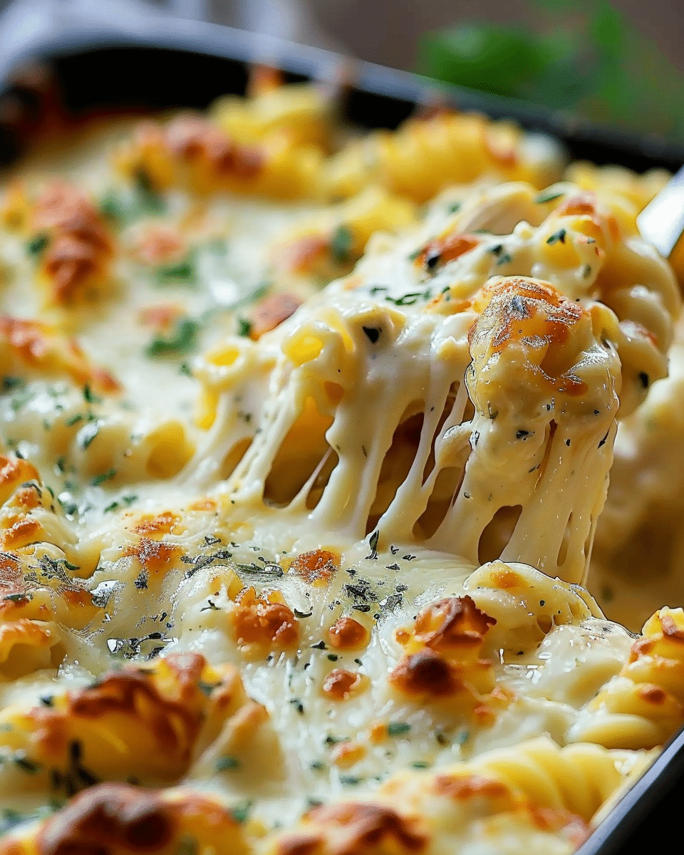 Cheesy Chicken Rotini Casserole