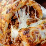 Cheesy Sloppy Joe Stromboli