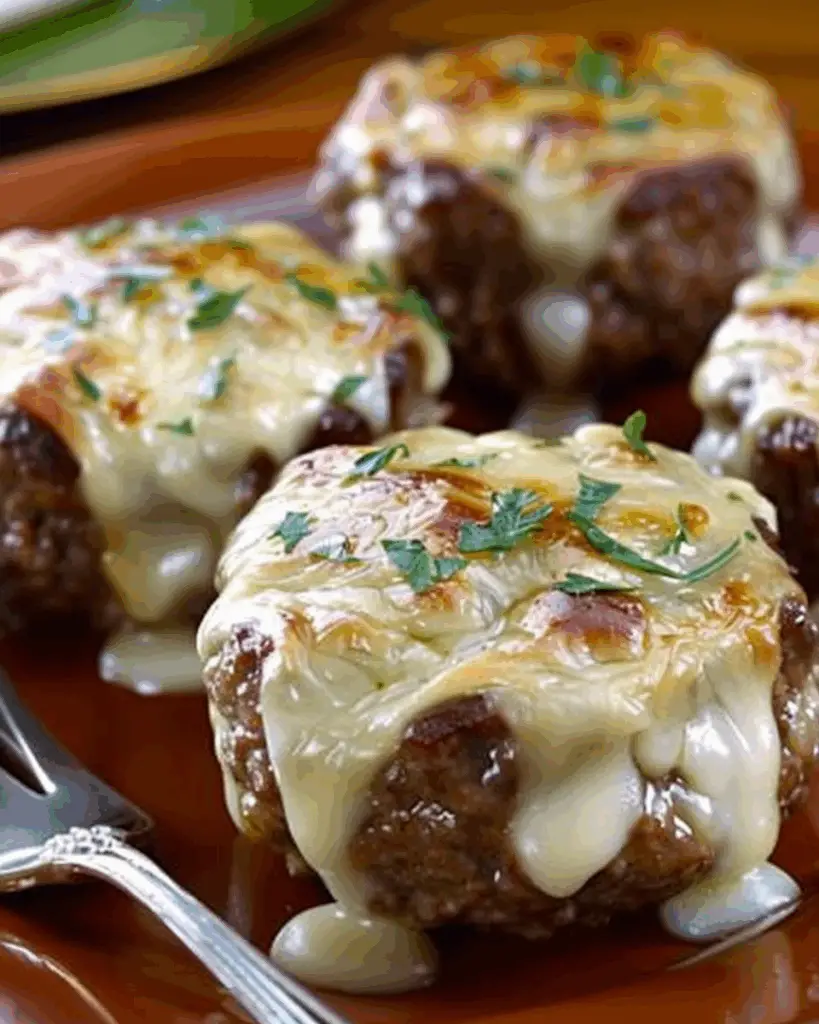 Cheesy Stuffed Meatloaf Bites