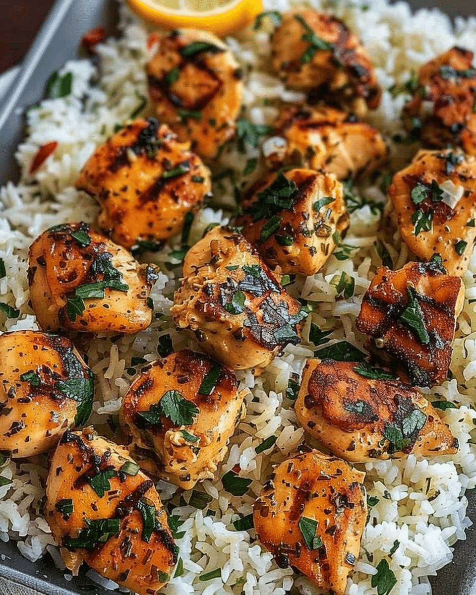 Chicken Scampi Creamy Garlic Rice