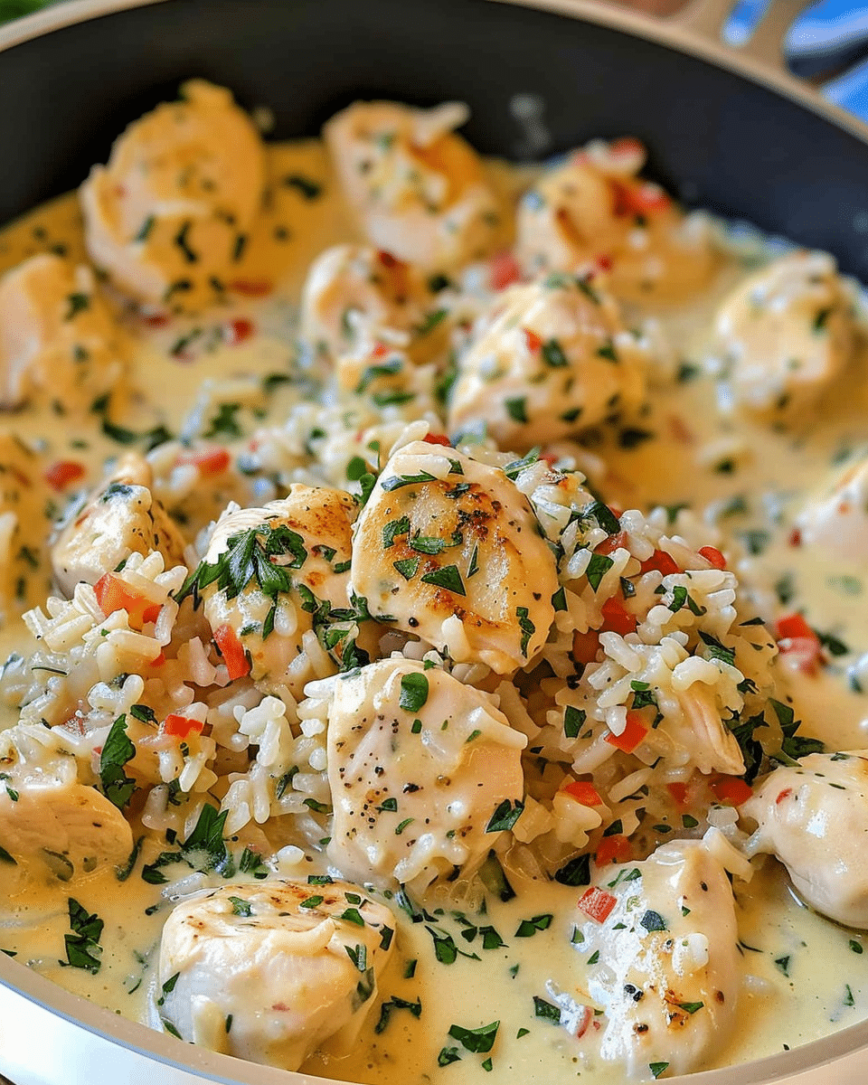 Chicken Scampi Creamy Garlic Rice
