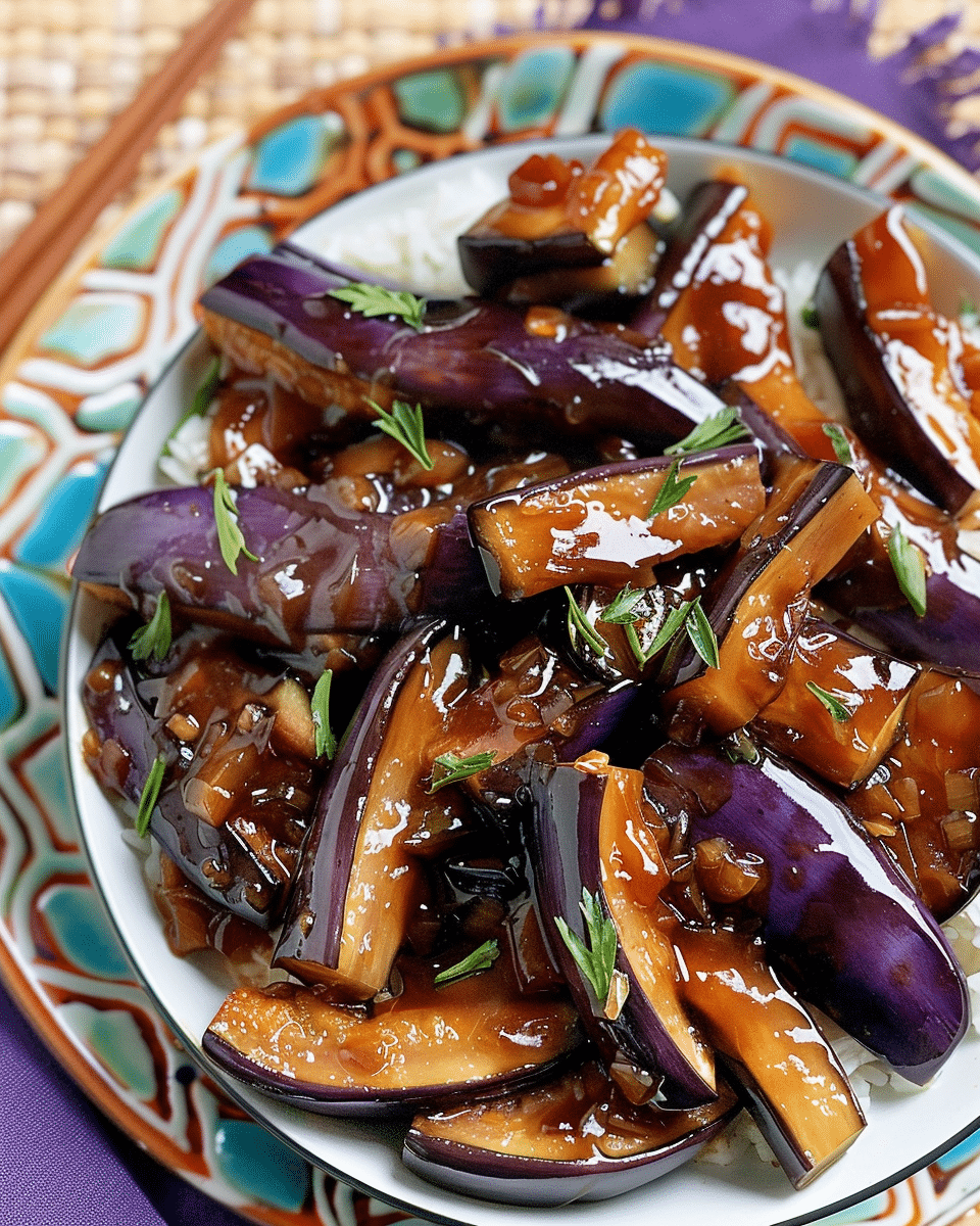 Chinese Eggplant With Garlic Sauce (红烧茄子)