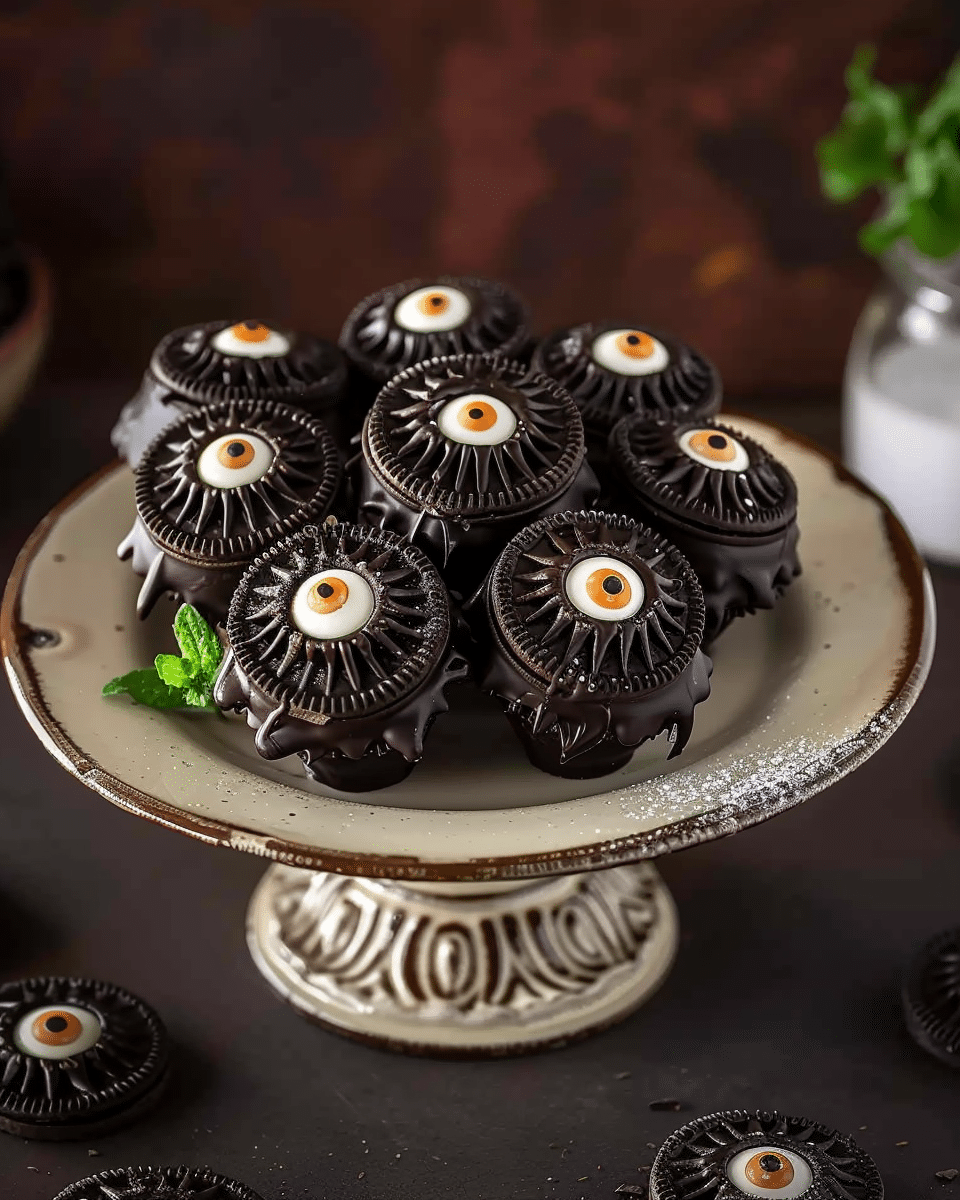 Chocolate‑Covered Oreo Eyeballs