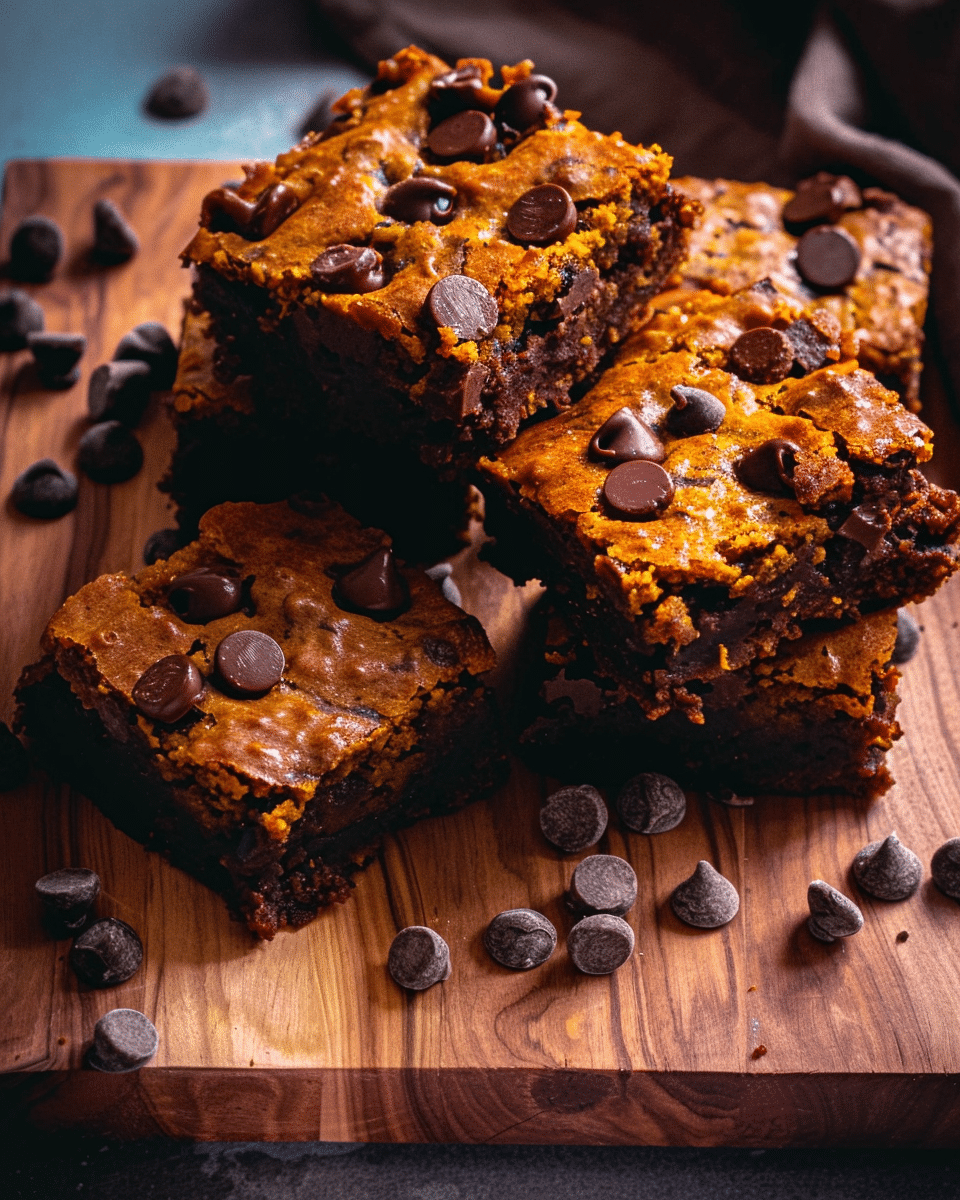 Chocolate Chip Pumpkin Bars