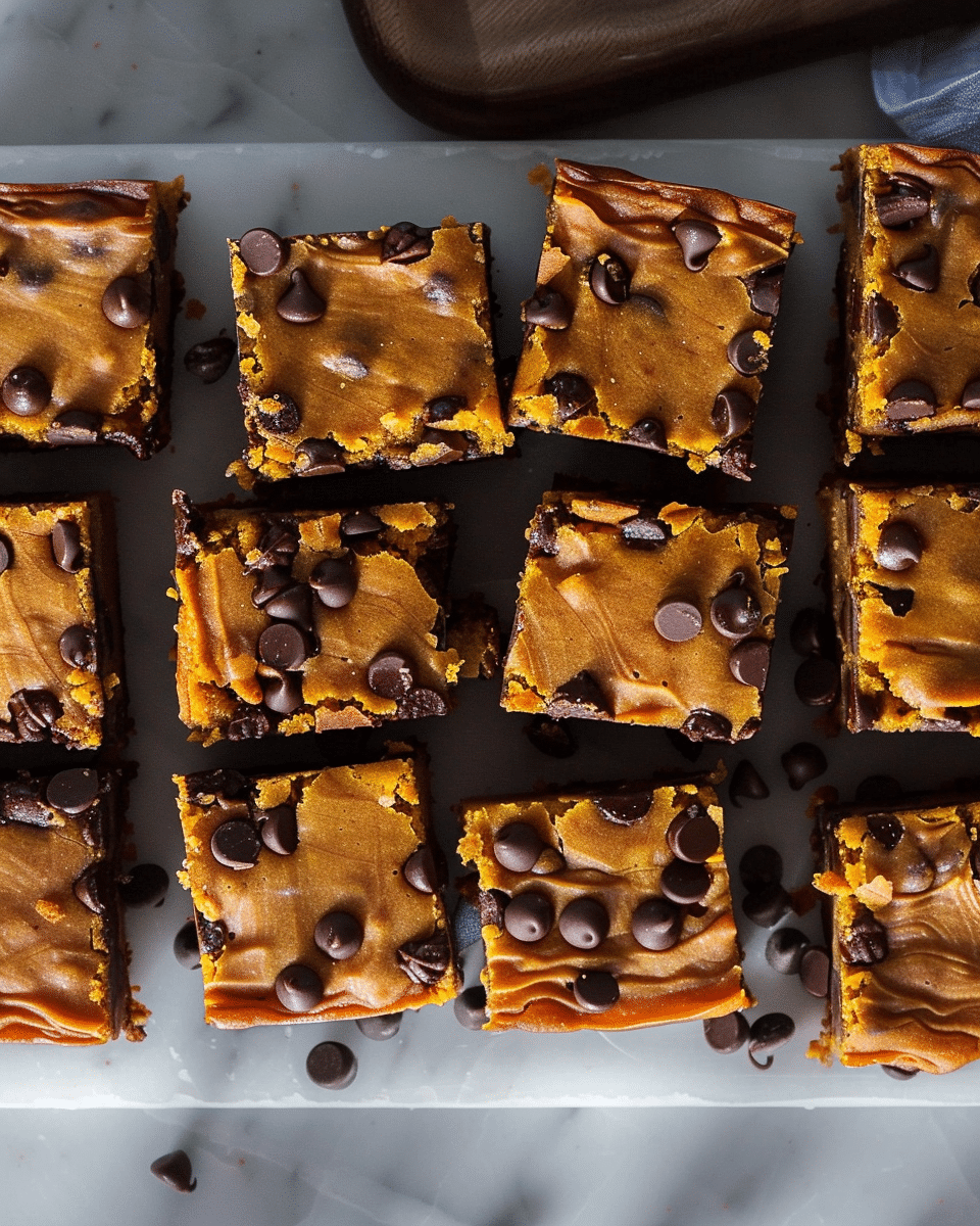 Chocolate Chip Pumpkin Bars