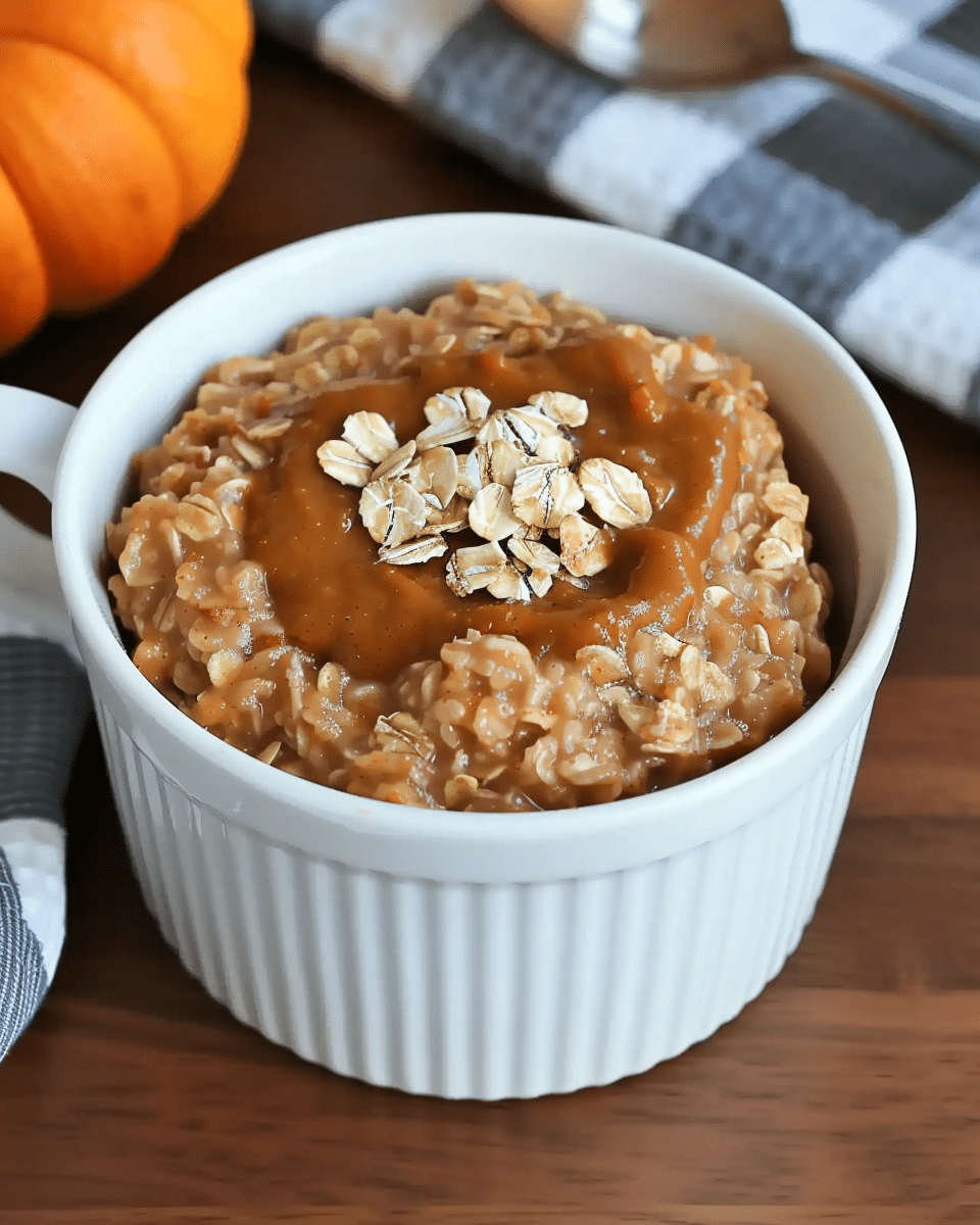 Cozy And Nourishing Spiced Pumpkin Oatmeal For Chilly Mornings