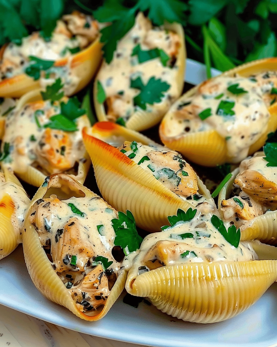 Creamy Cajun Chicken Stuffed Shells