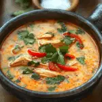 Spicy & Creamy Chicken Fajita Soup You Need This Week