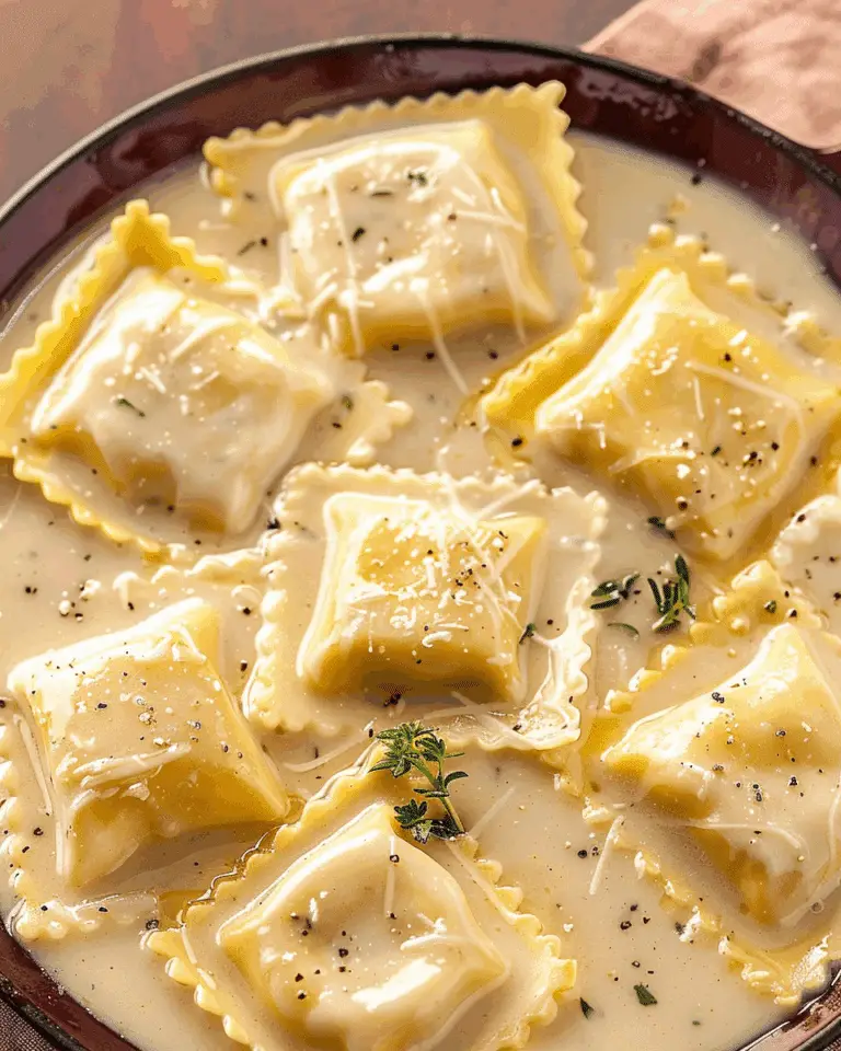 Creamy Lemon Herb Butter Ravioli