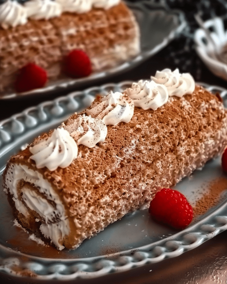 Easy Mocha Chiffon Roll Cake