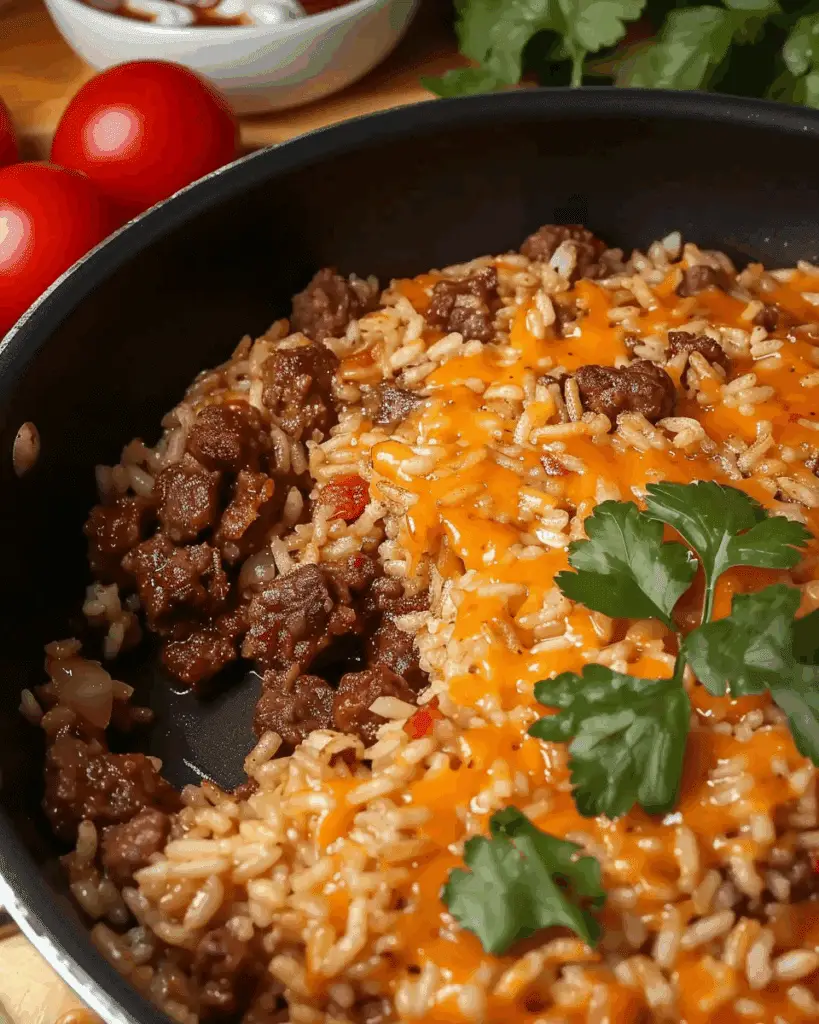 Easy Ground Beef and Rice Skillet (30 Minutes)