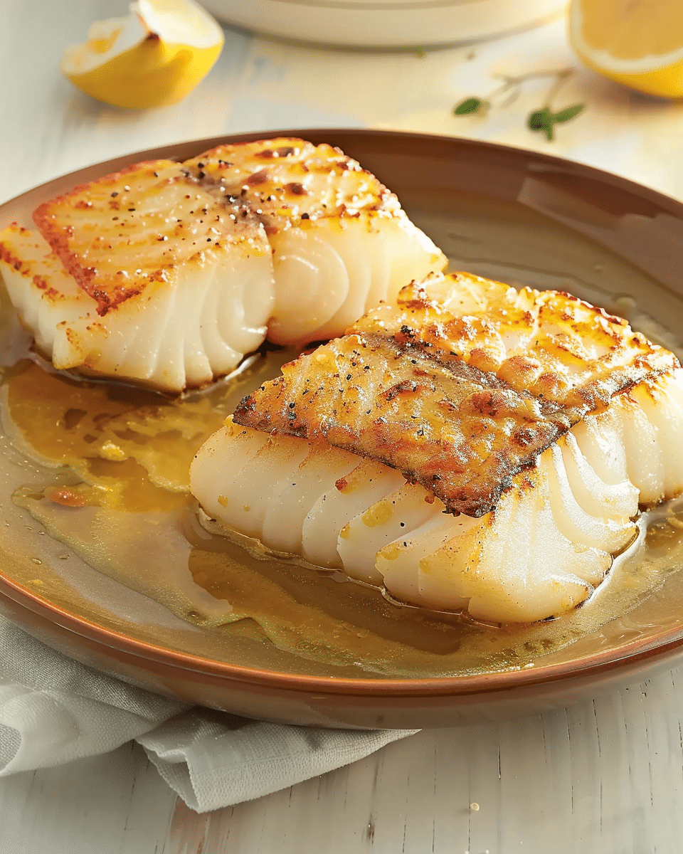 Easy Lemon Butter Baked Cod
