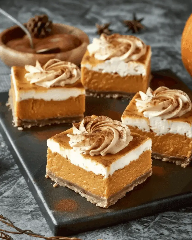 Easy Pumpkin Cheesecake Bars