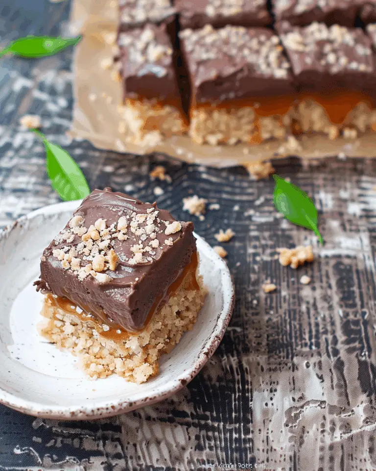 Easy Vegan Salted Caramel Slice (No-Bake, Healthy)