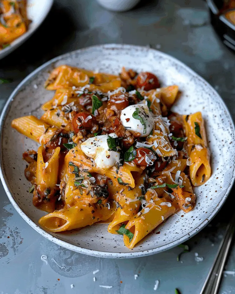Easy and Creamy Tomato Garlic Pasta Recipe