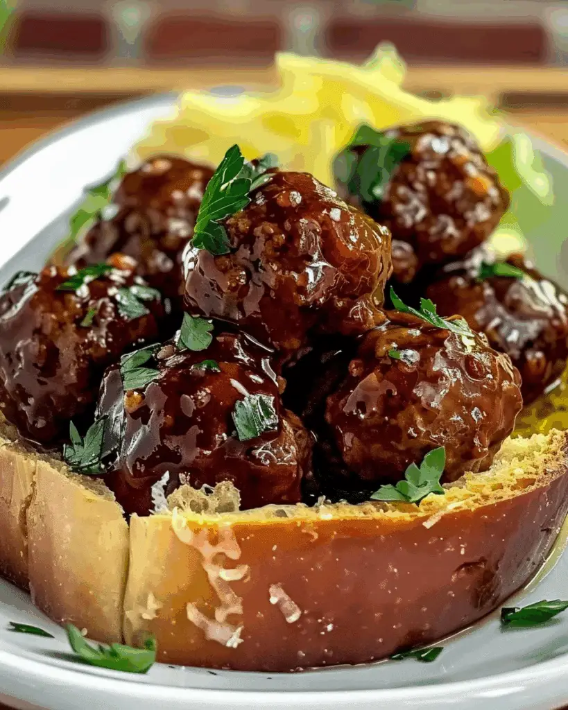 Garlic Bread Meatball Bombs