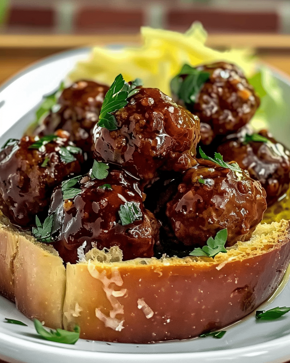 Garlic Bread Meatball Bombs