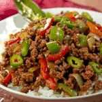 Ground Beef Pepper Stir-Fry
