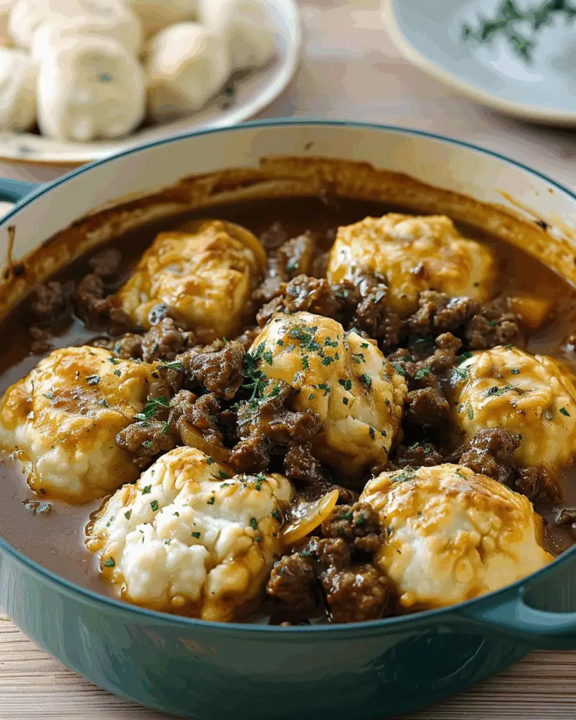 Ground Beef and Dumplings