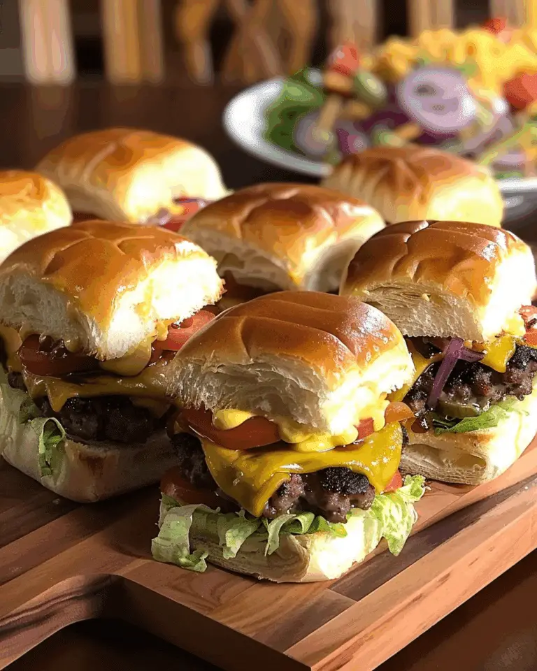 Hawaiian Roll Cheeseburger Sliders