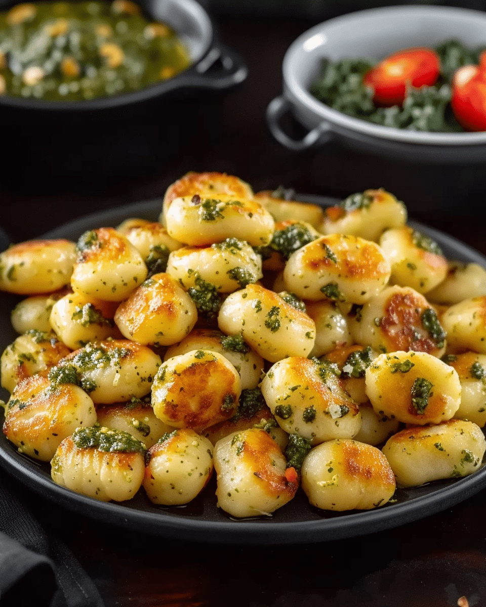 Healthy Cauliflower Gnocchi With Pesto