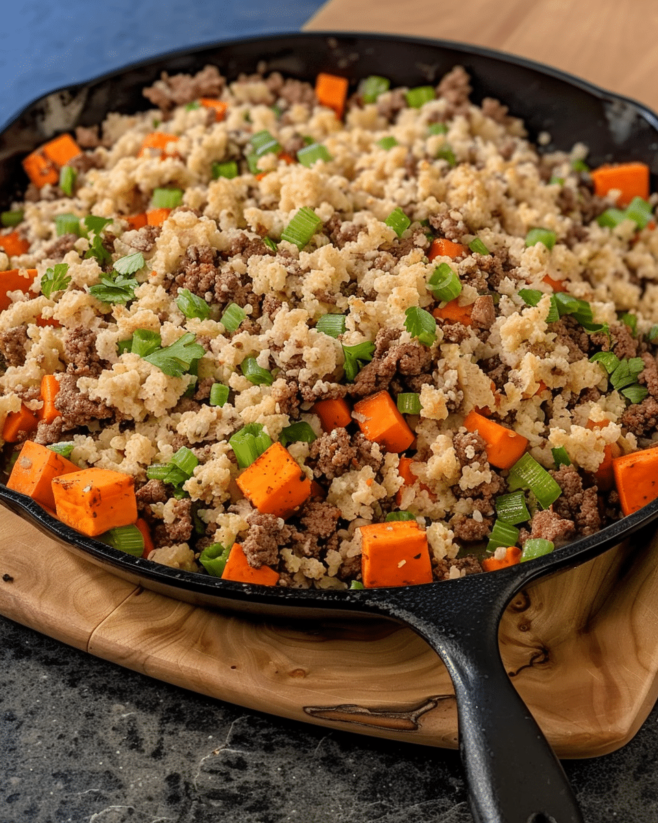 Healthy Ground Turkey Sweet Potato Skillet in 30 Minutes