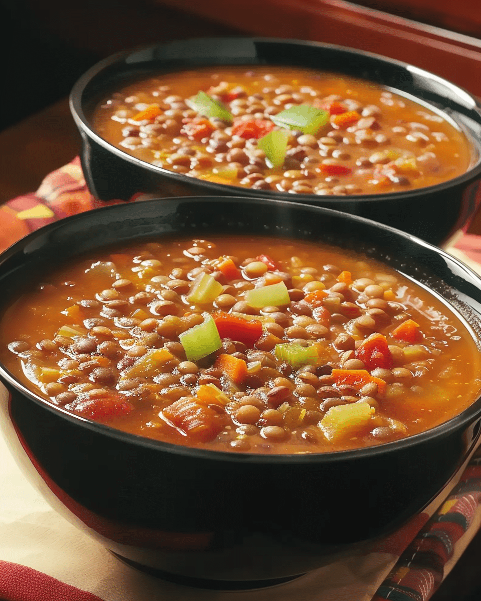 Hearty Lentil and Vegetable Soup Recipe in Just 40 Minutes