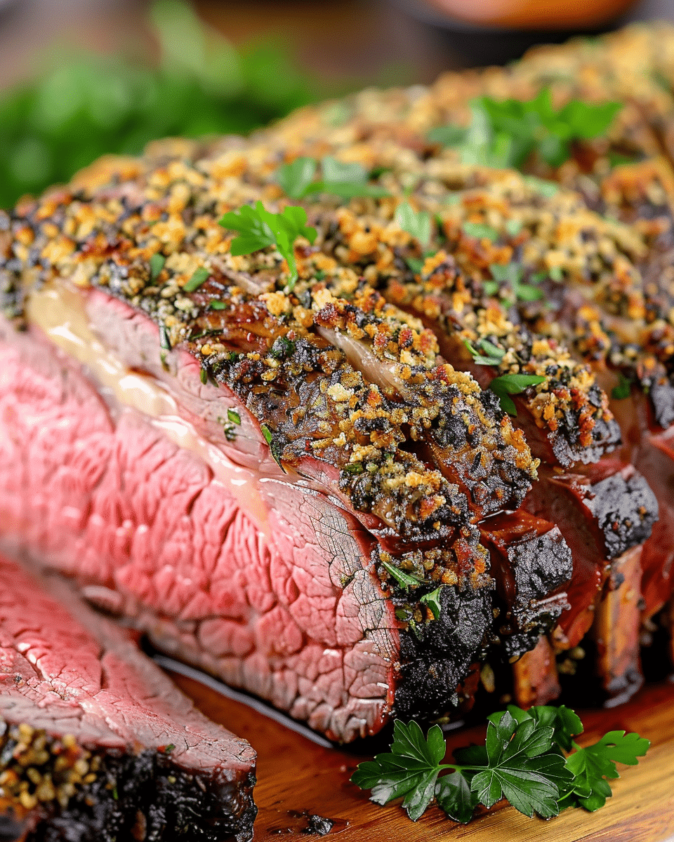 Herb-Crusted Prime Rib Roast Recipe