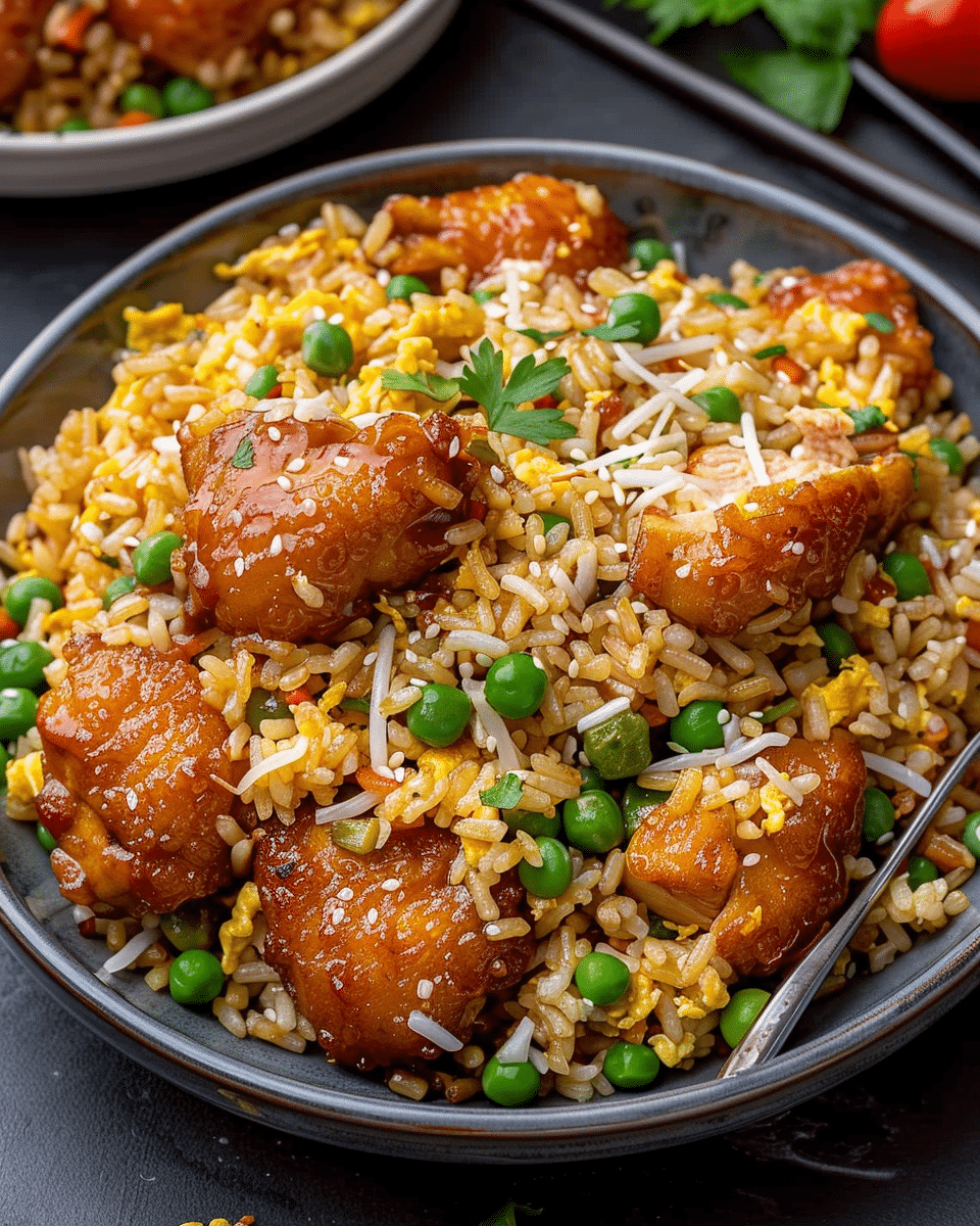 Homemade Chicken Fried Rice with Veggies