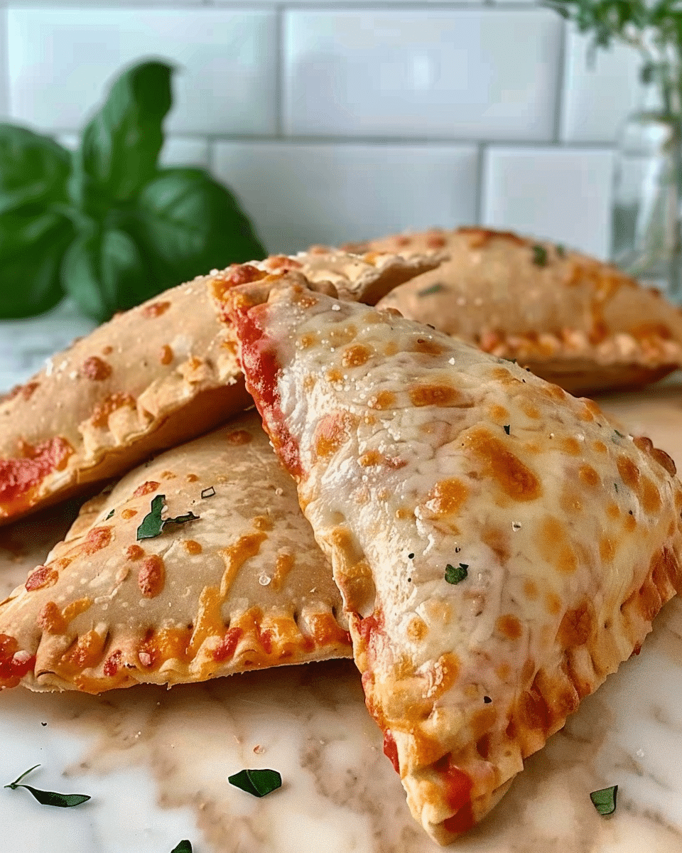 Homemade Easy Cheesy Pizza Pockets